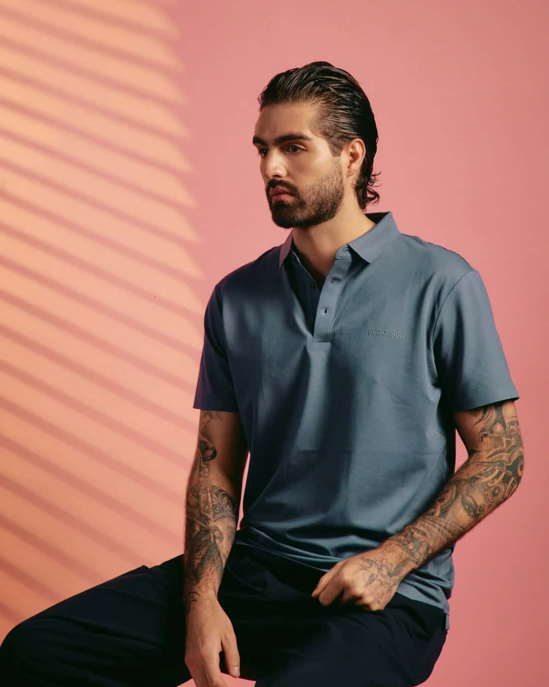 COUNTRY CLUB REGULAR POLO — GREY - miniatura 2