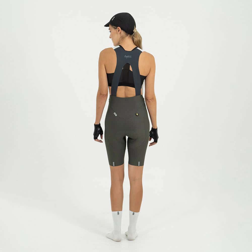 PANTALONETA CICLISMO GIRONA COLORS GRIS 2.0 PARA MUJER - miniatura 2