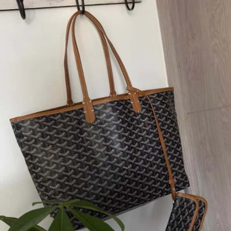 BOLSO GOYARD PLAYERO NEGRO CON CAFE