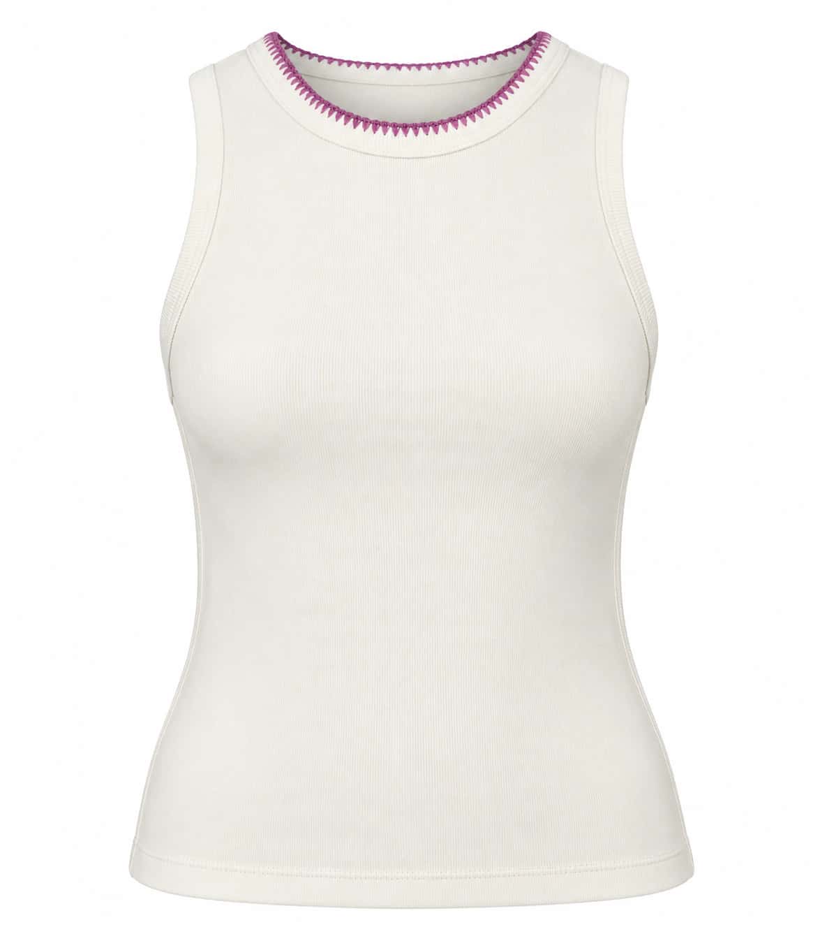 ELODIE TANK TOP IVORY - miniatura 1