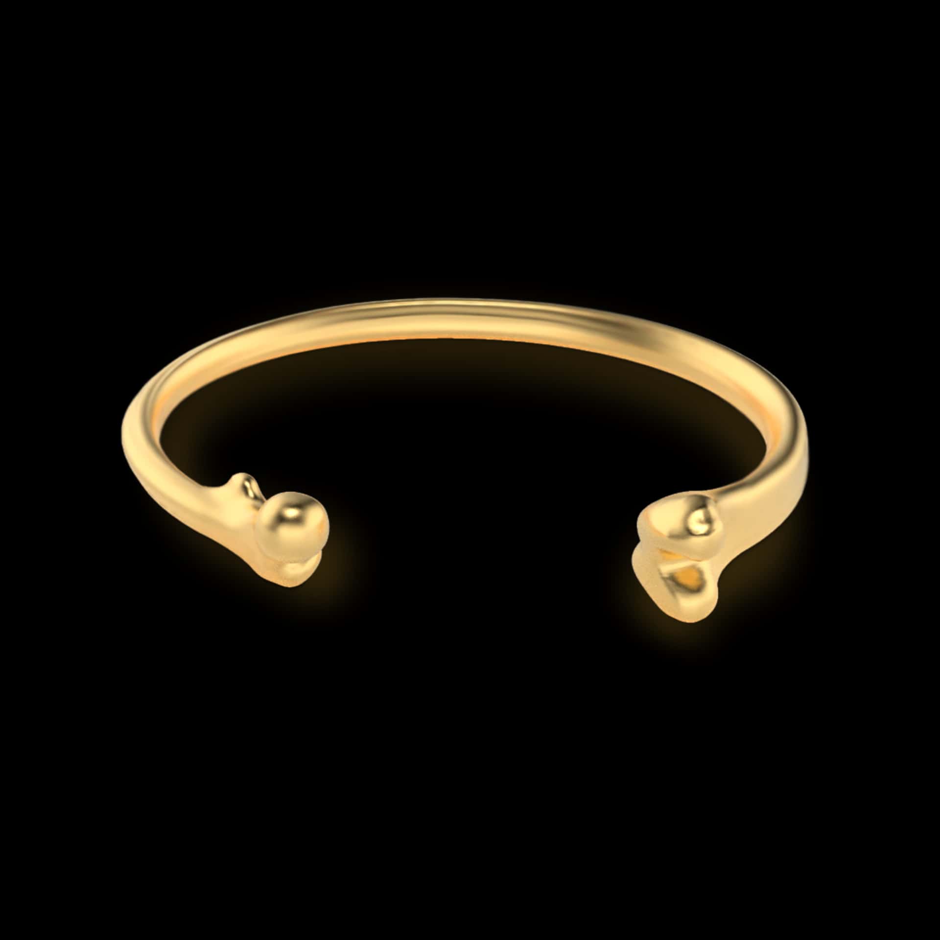 Brazalete Bone dorado • another collection •