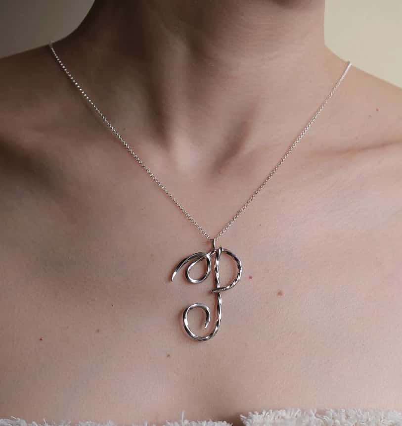 MERINGUE INITIALS NECKLACE