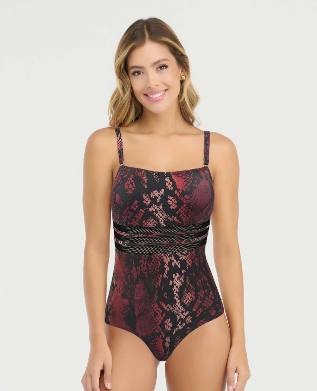 Vestido de Baño Entero | Copas Fijas | Cargadera Ajustable