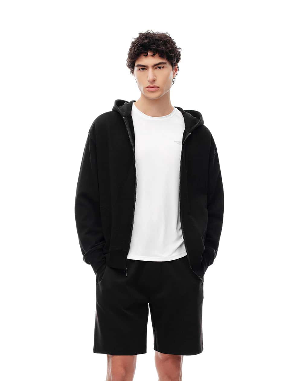Bermuda relax negra hombre