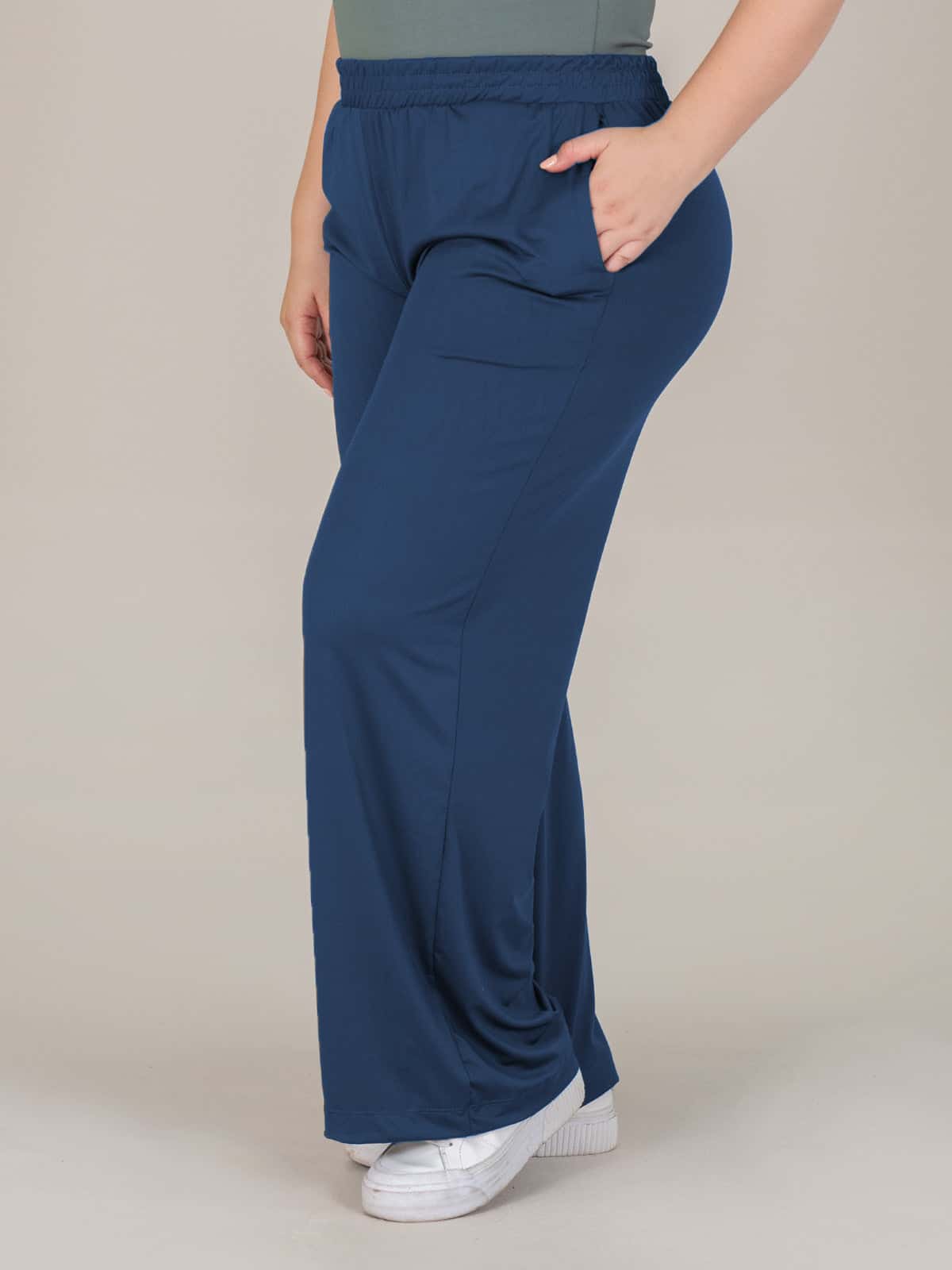 Sahay Pantalon Talla Plus Azul Mar - miniatura 2