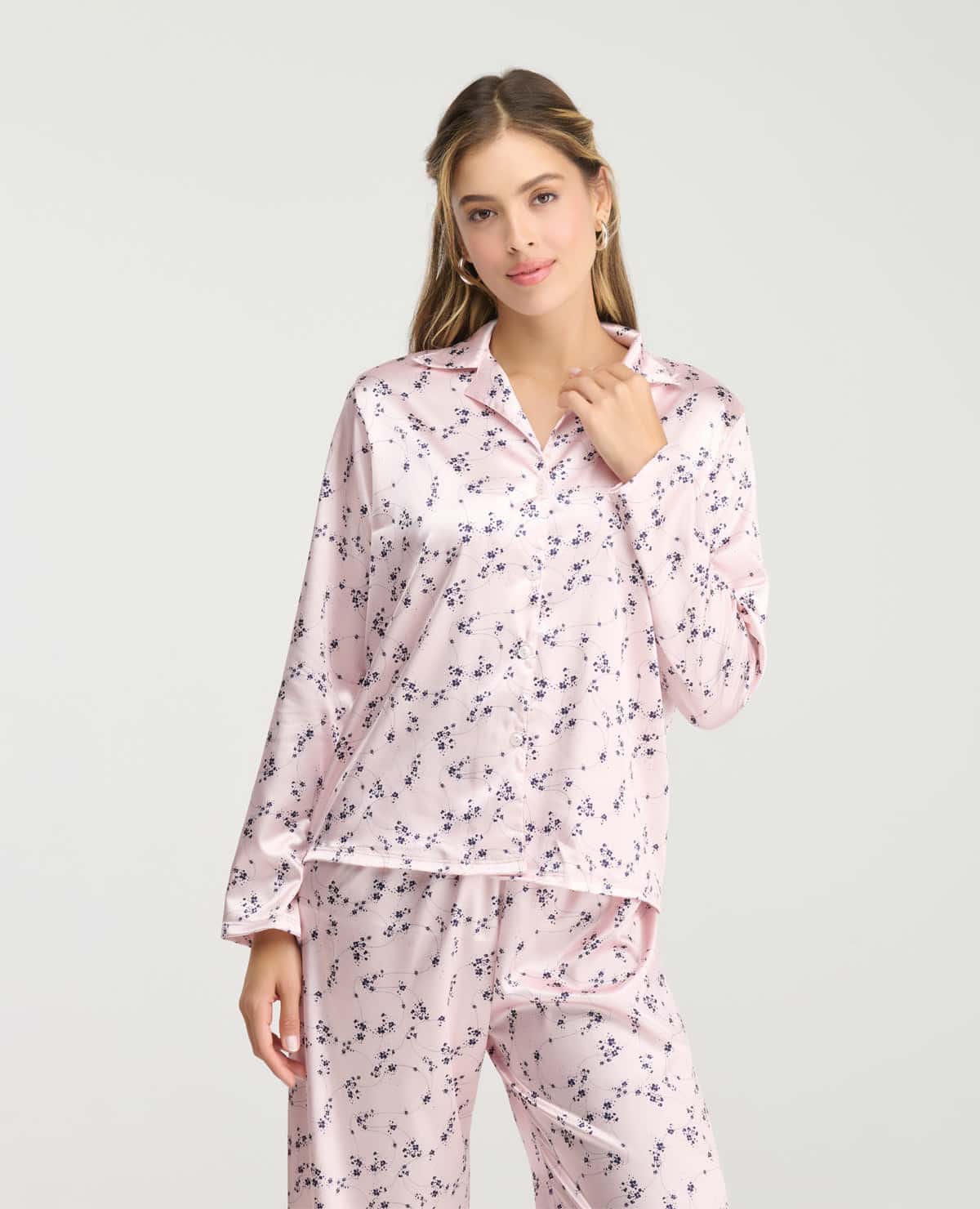 Pijama de Pantalón | Botones Frontales | Pretina Elástica