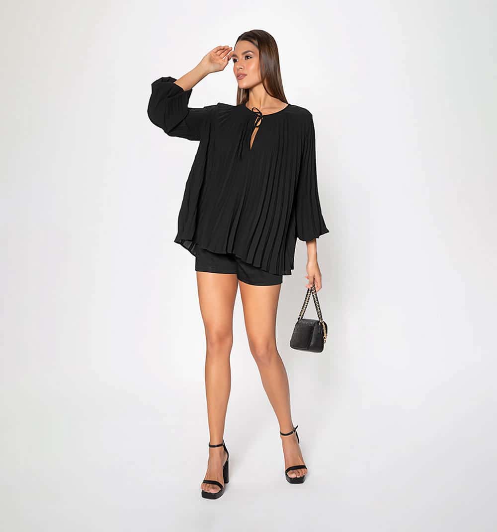Blusa  plizada