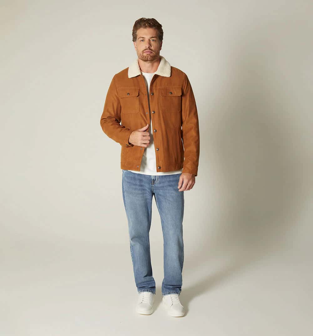 Chaqueta para hombre con ovejo