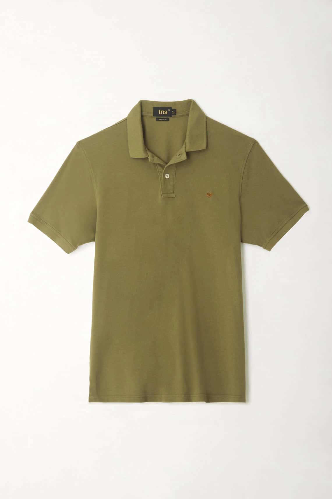 Polo verde con raqueta multicolor de silueta amplia para hombre