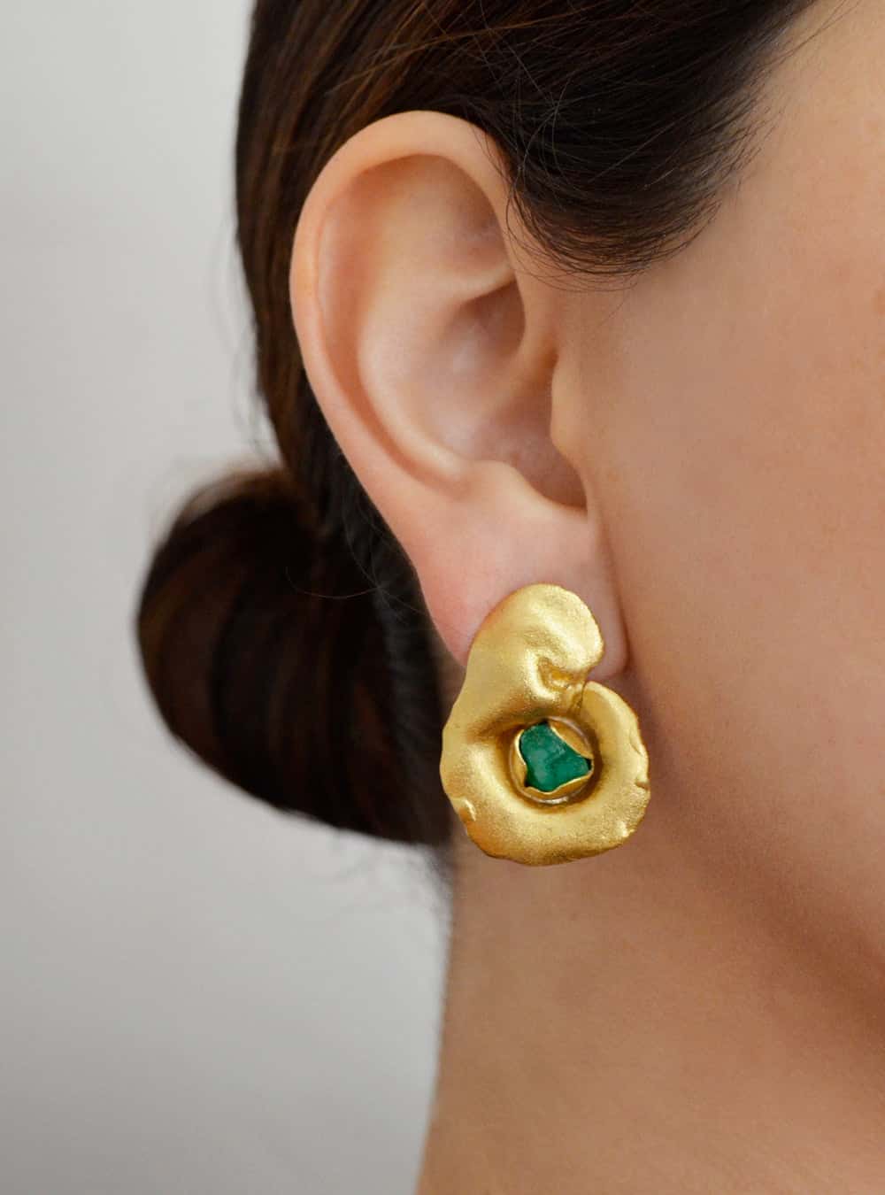 Aretes Fiba Esmeralda - miniatura 2
