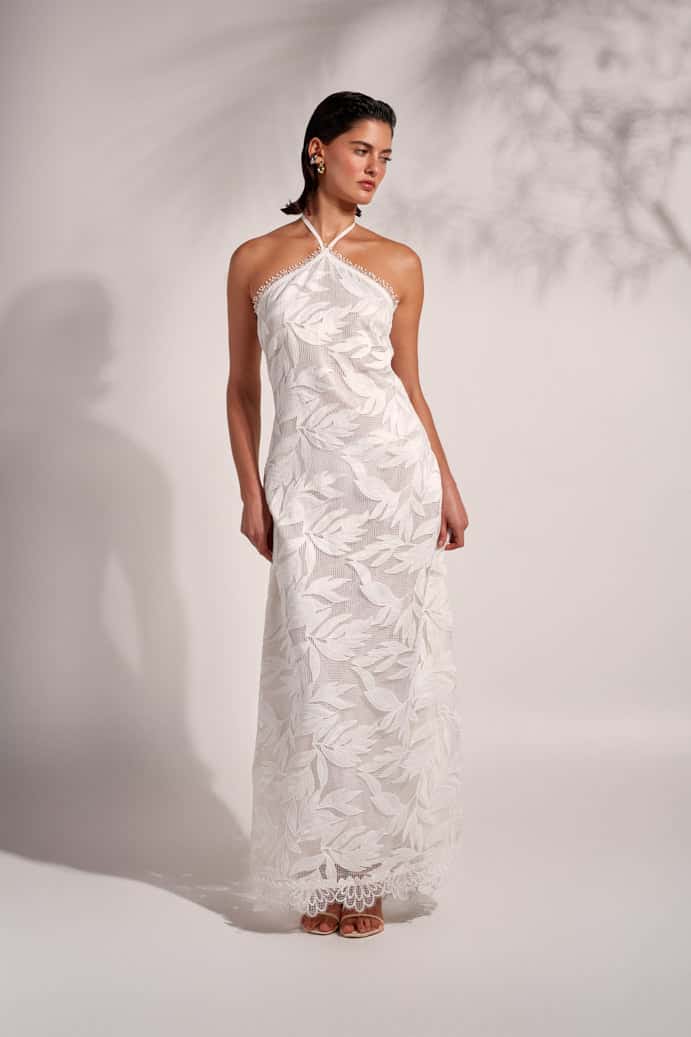 NIA MAXI DRESS WHITE