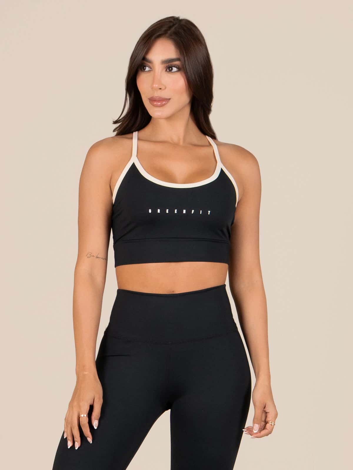 Palmas leggins set negro Crema - miniatura 5
