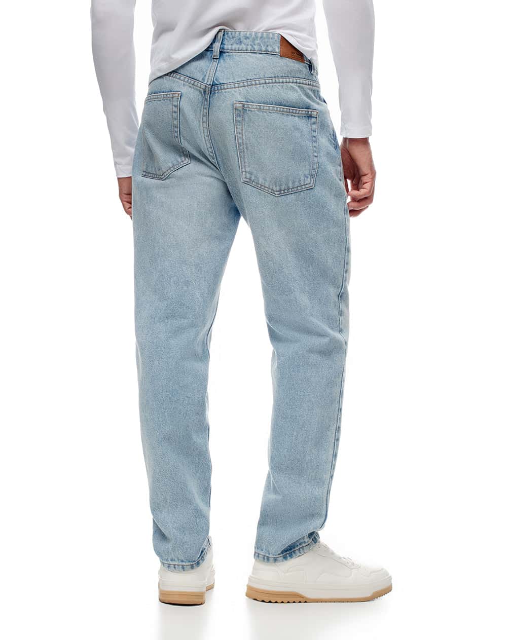 Jean tappered índigo claro hombre