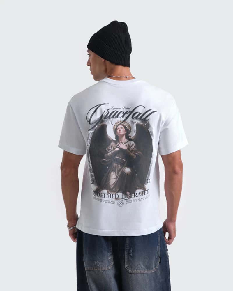 Camiseta Blanca Slim Fit Gracefall - miniatura 1