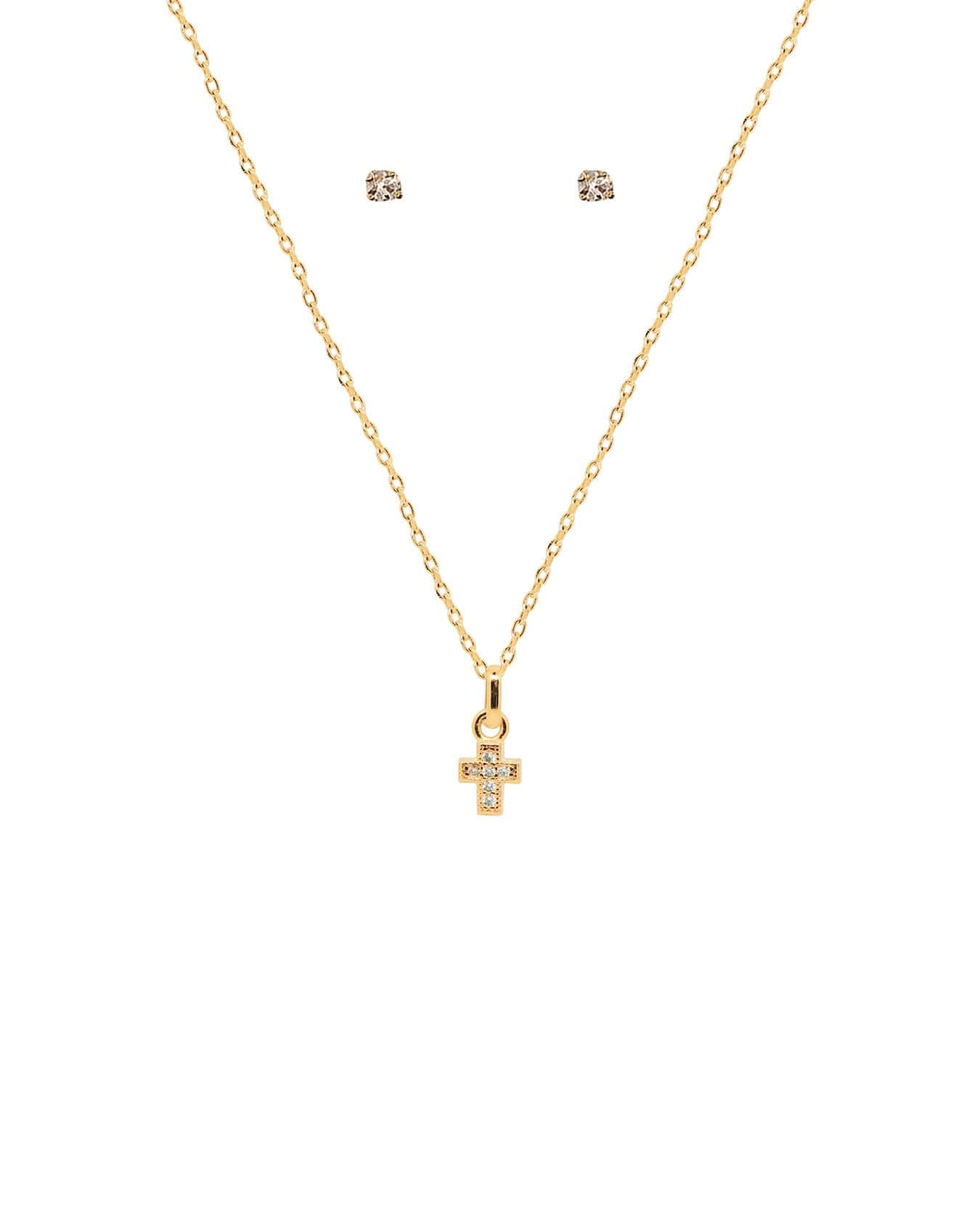 Collar Cruz Mini Oro