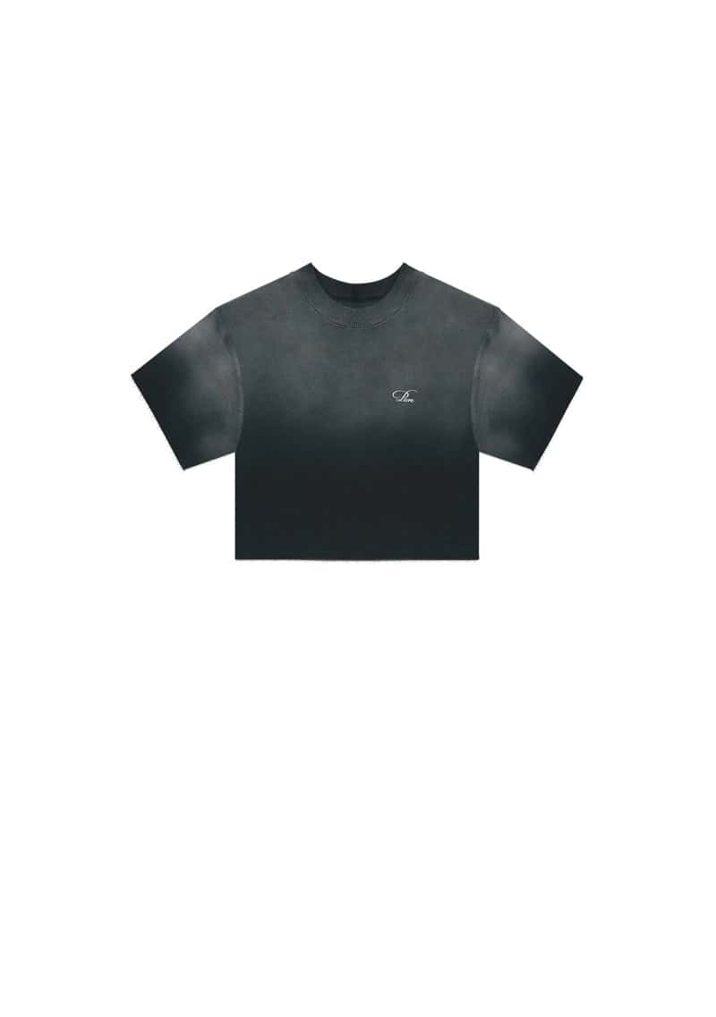 Monclair washed black Crop top