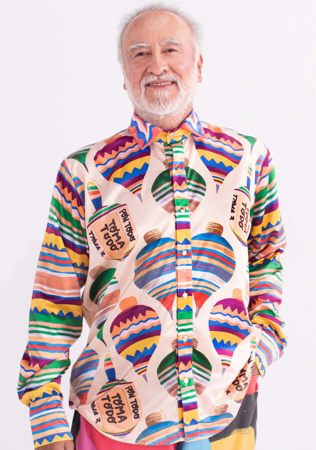 Camisa Manga Larga Unisex / Ilustración Trompo y Pirinola
