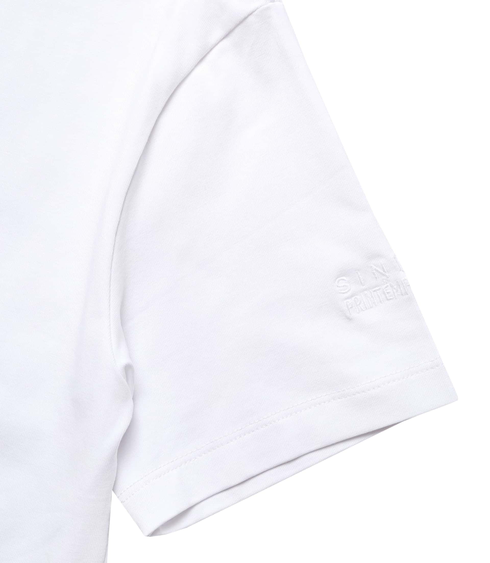 MONOGRAM SLIM WHITE T-SHIRT - miniatura 4