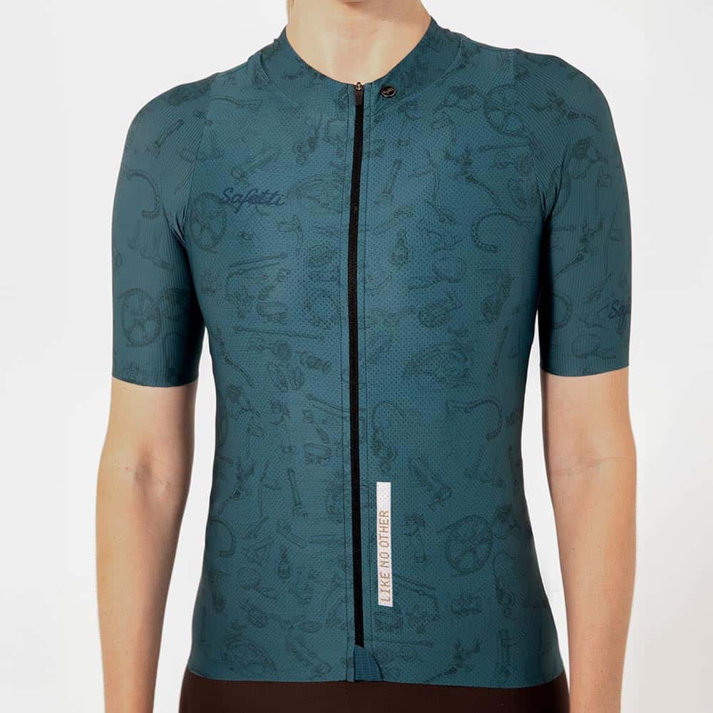 CAMISA CICLISMO MANGA CORTA CLASSIC PARTS ESMERALDA PARA MUJER - miniatura 5