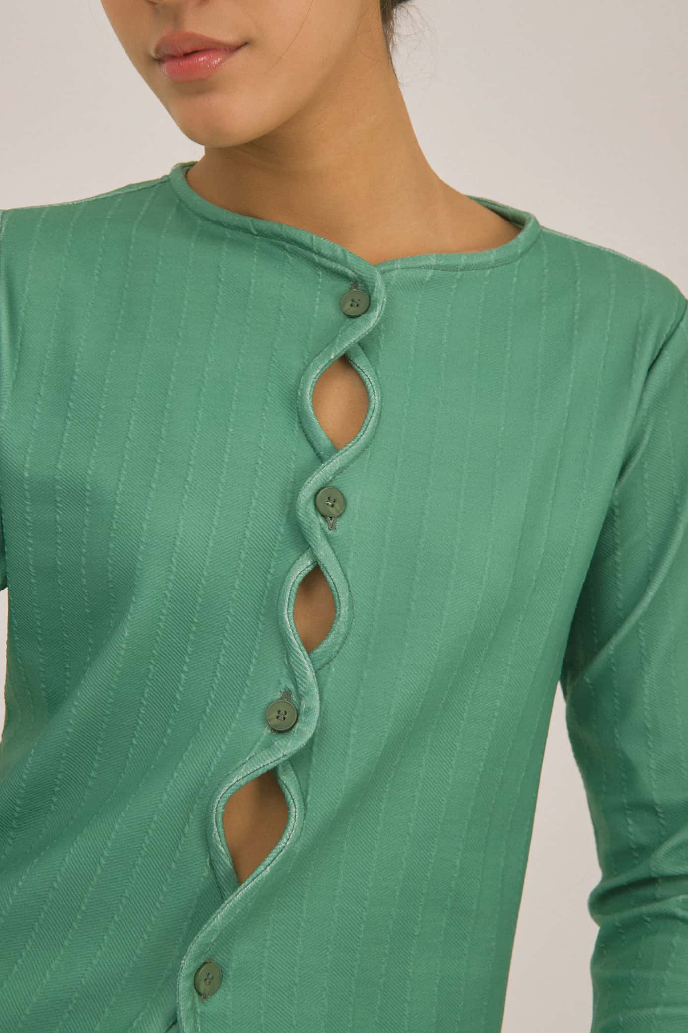Cardigan Hellen Verde - miniatura 3