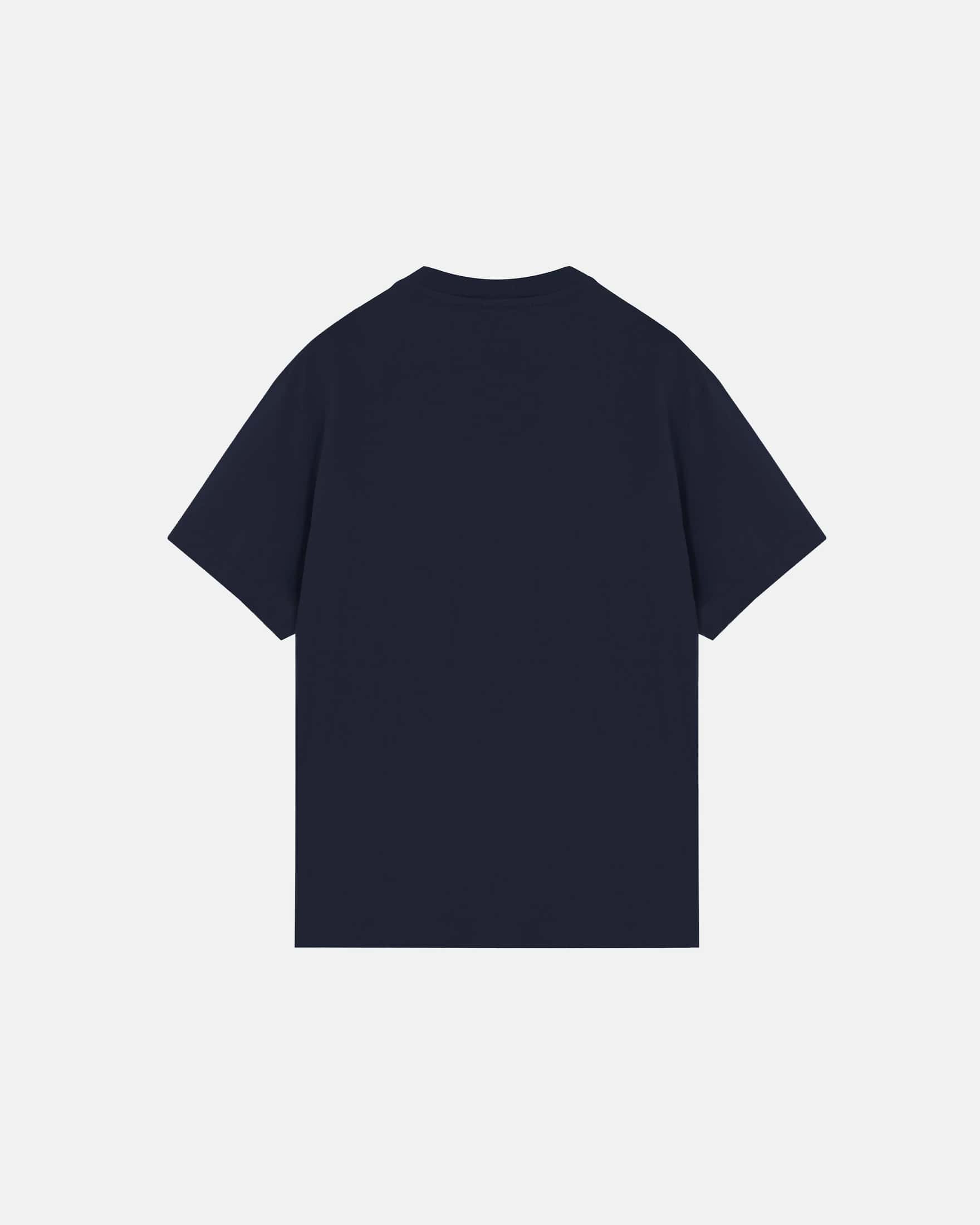 Basics Tiny Logo Regular Fit Tshirt Navy Blue - miniatura 3