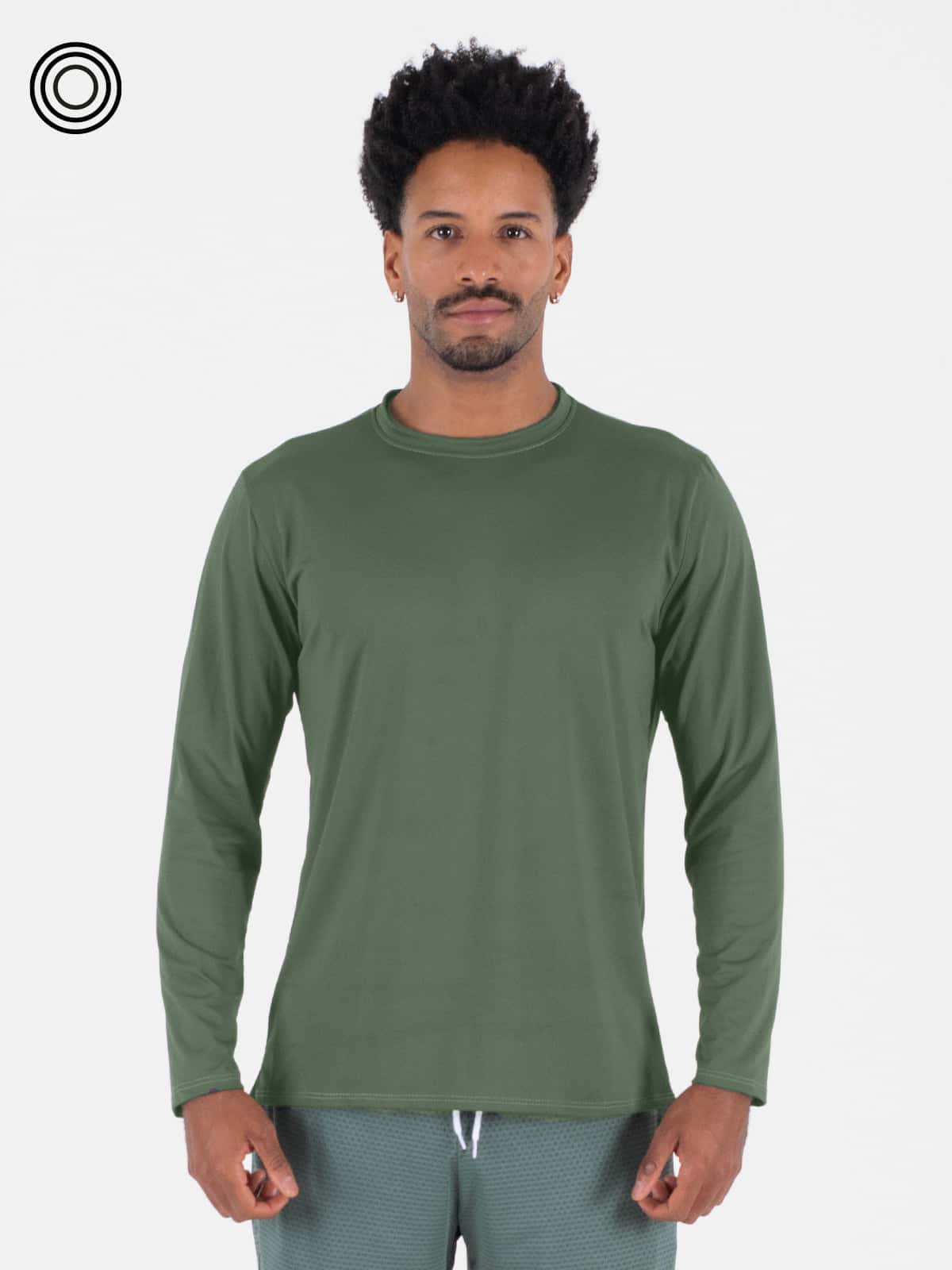 Buzo basico hombre ibiza verde seco