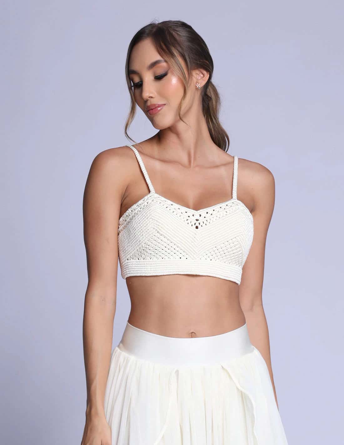 Crop Top Artesia Marfil