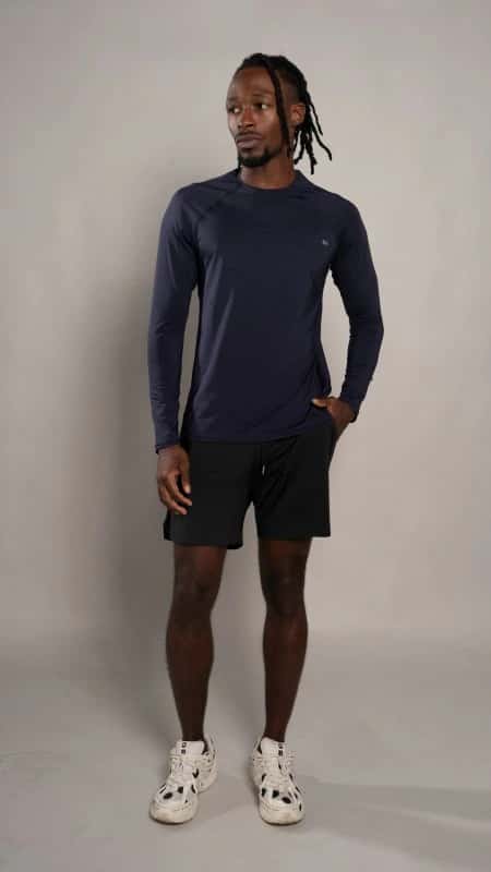Long sleeve Men Navy - miniatura 4