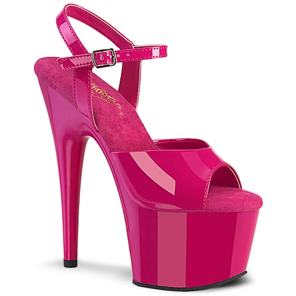 Sandalias Plataforma Fucsia Charol Tacón 18 cm