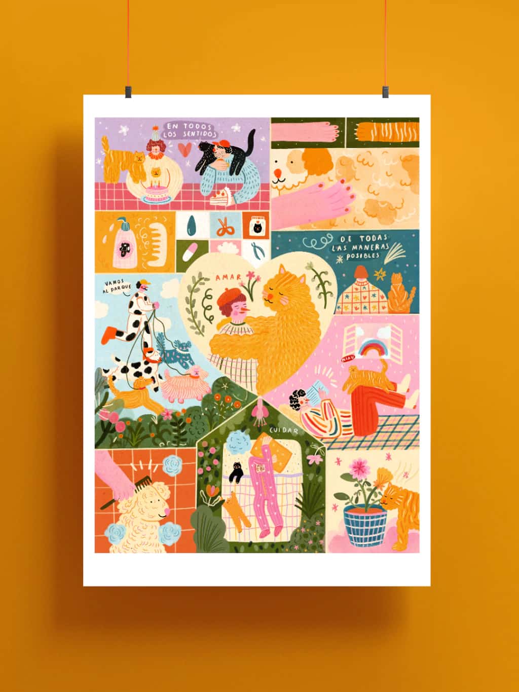 Póster amarte en todos los sentidos