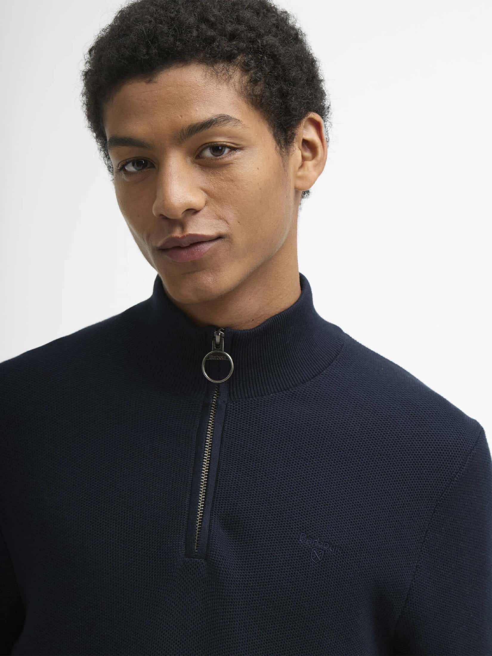 Essential Honeycomb Quarter-Zip Jumper - miniatura 2