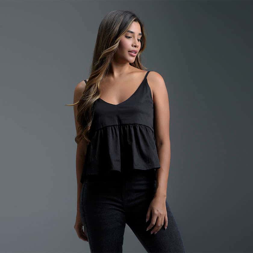 Blusa Negra Mujer