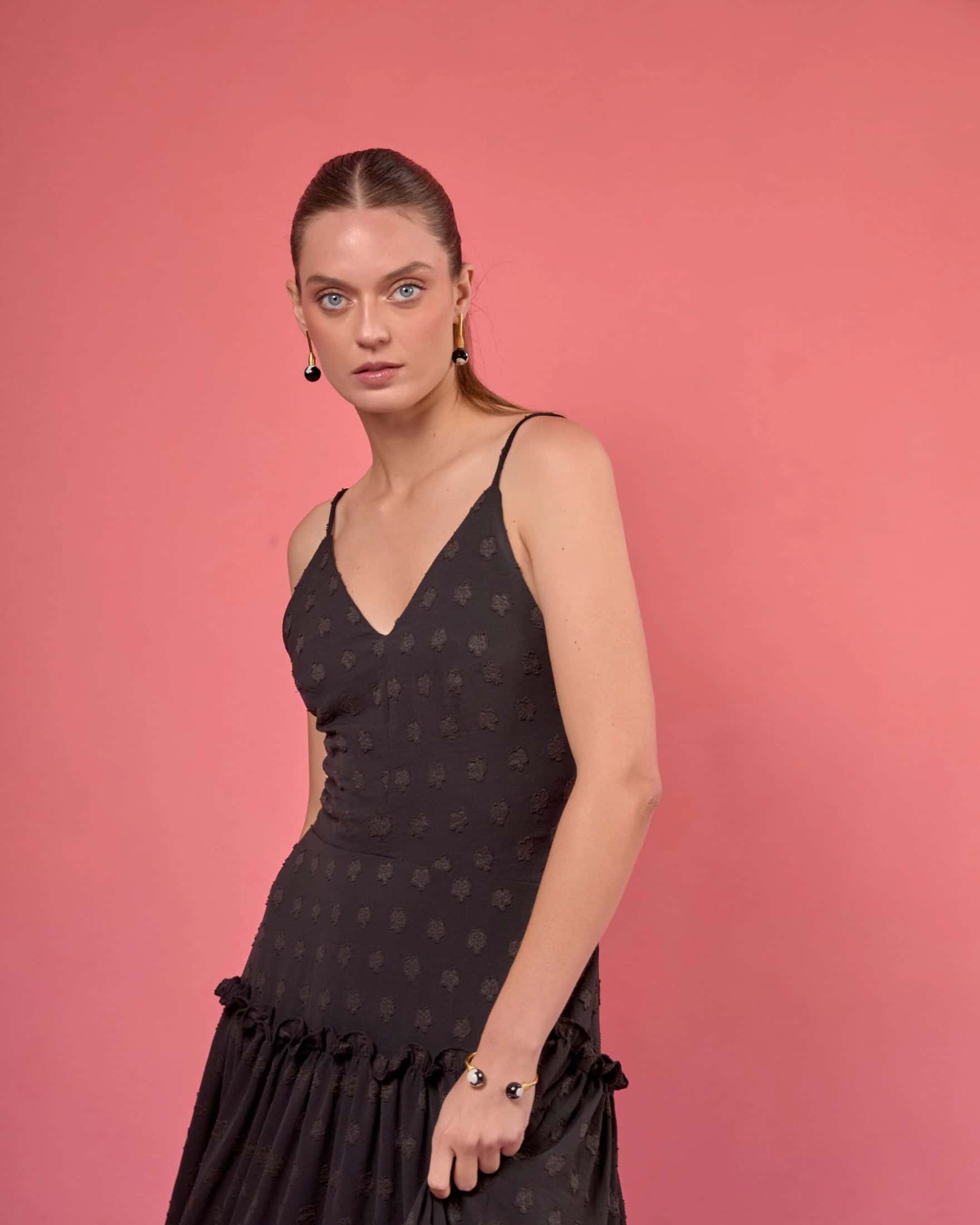 Vestido Alejandrita Negro - miniatura 3