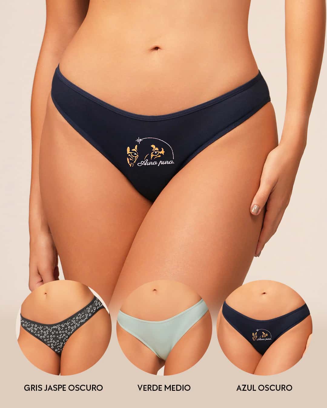 Tanga en Algodón Suave Pack x3 para Mujer Ref. 9103 - miniatura 3