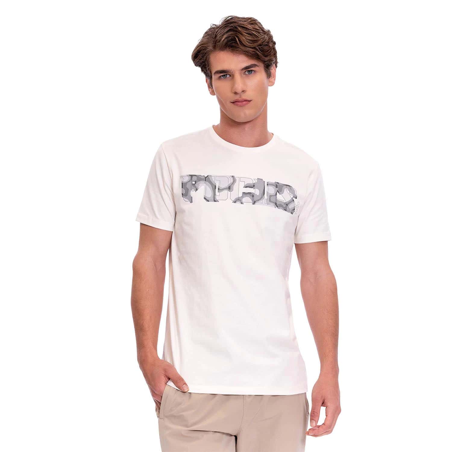 Camiseta Estampada para Hombre Mozartpro Blanca