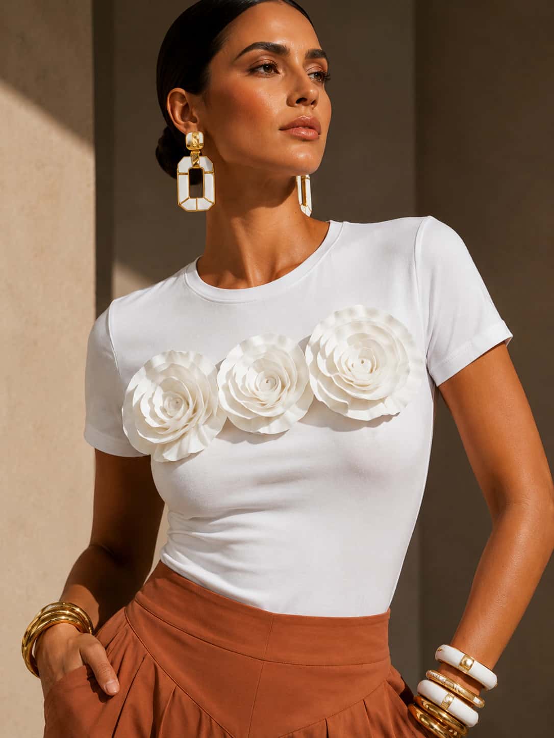 Camiseta paz blanca - miniatura 1