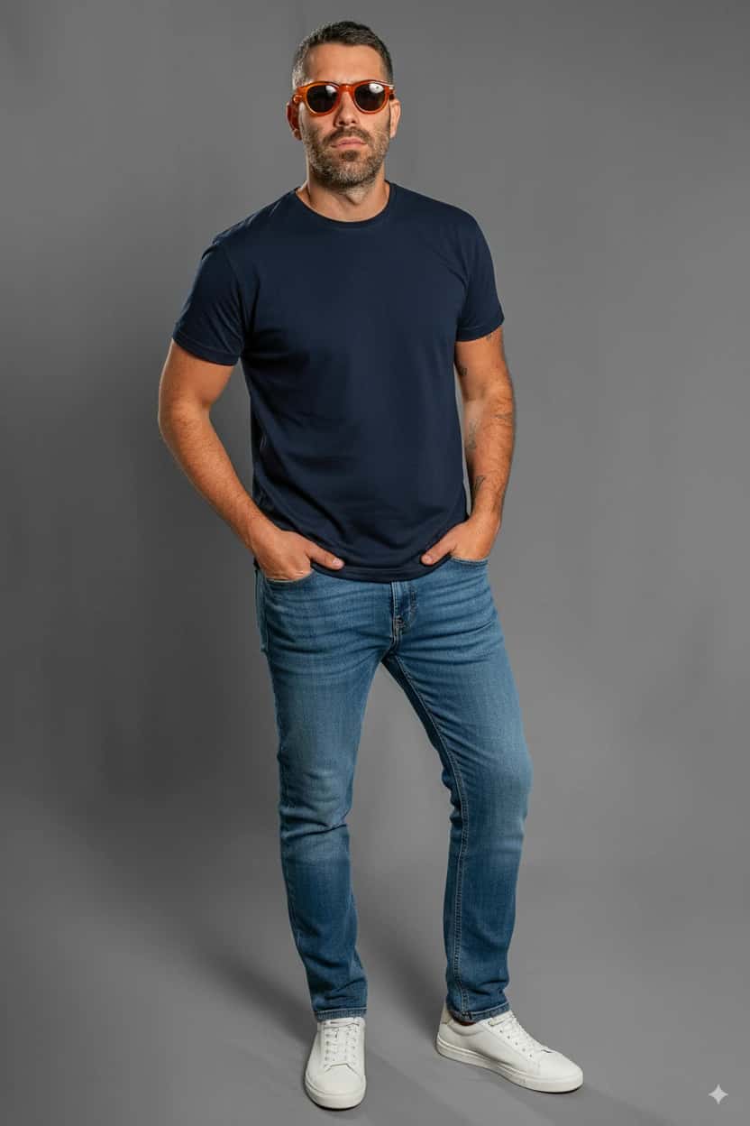 Camiseta Cuello Redondo sin Bolsillo - miniatura 4