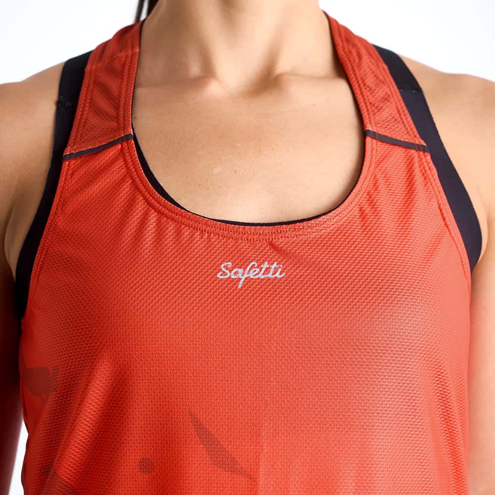 CAMISETA RUNNING MANGA SISA ENGRAVED CORAL PARA MUJER - miniatura 3