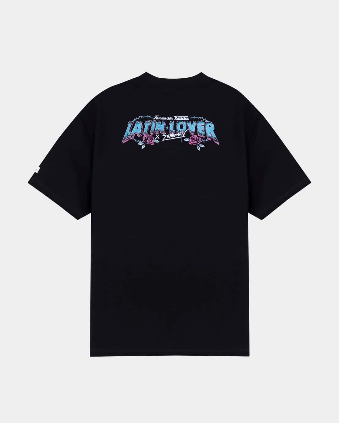 CAMISETA FASCINACION ROMANTICA NEGRO OVERSIZED - miniatura 3