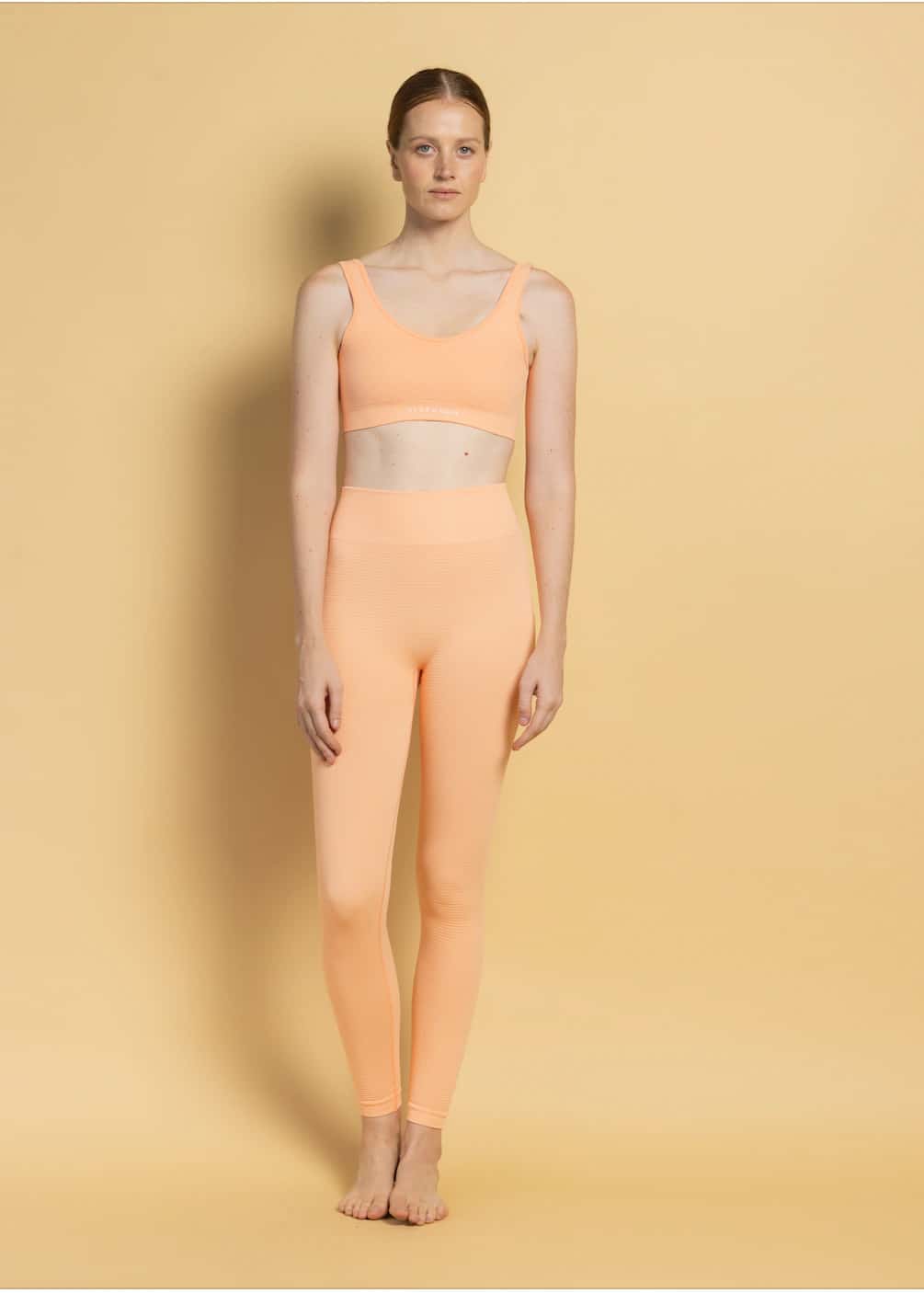 Set Top Box Legging Waffle Mandarina