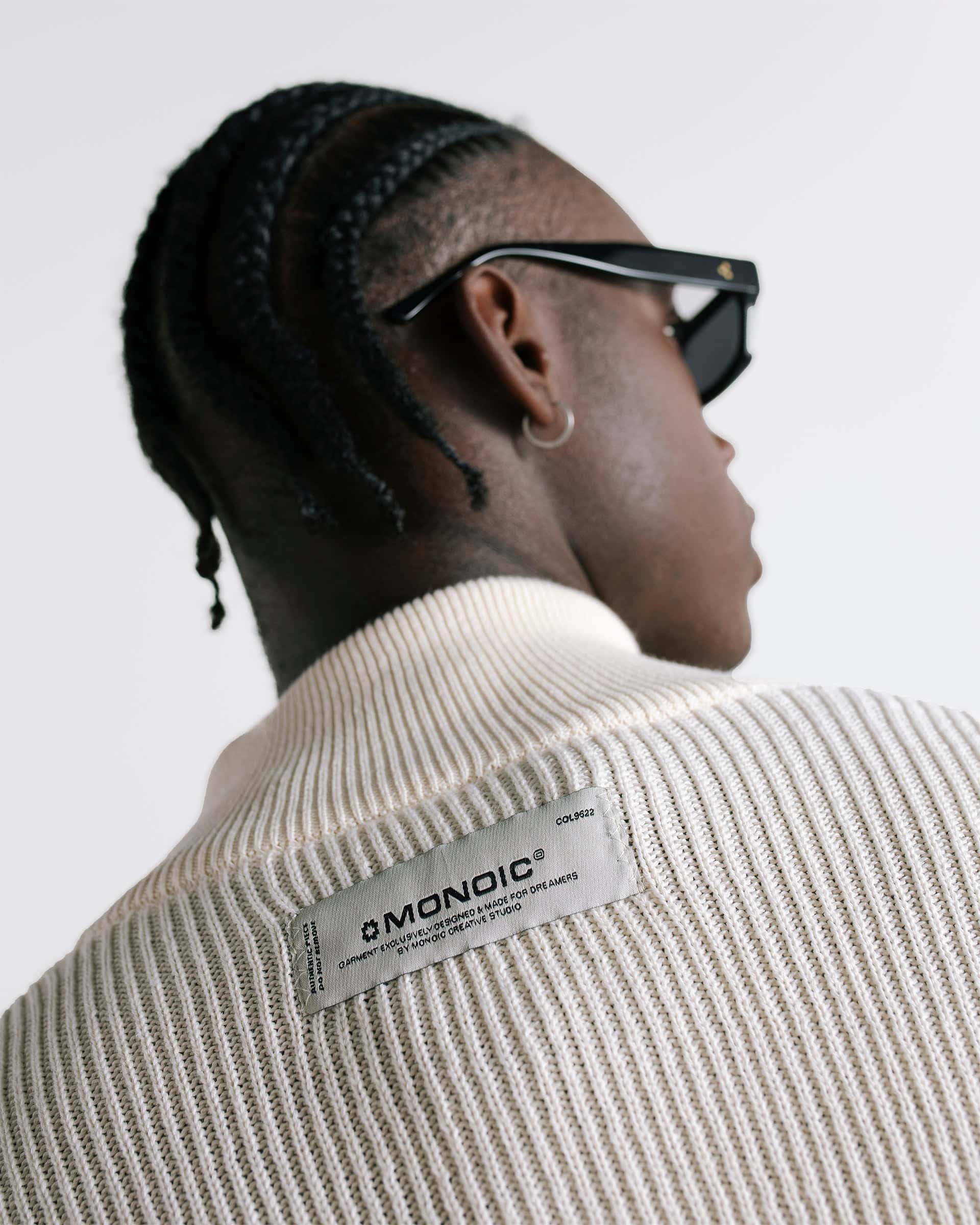 Zip Knit Sweater - Crema - miniatura 7