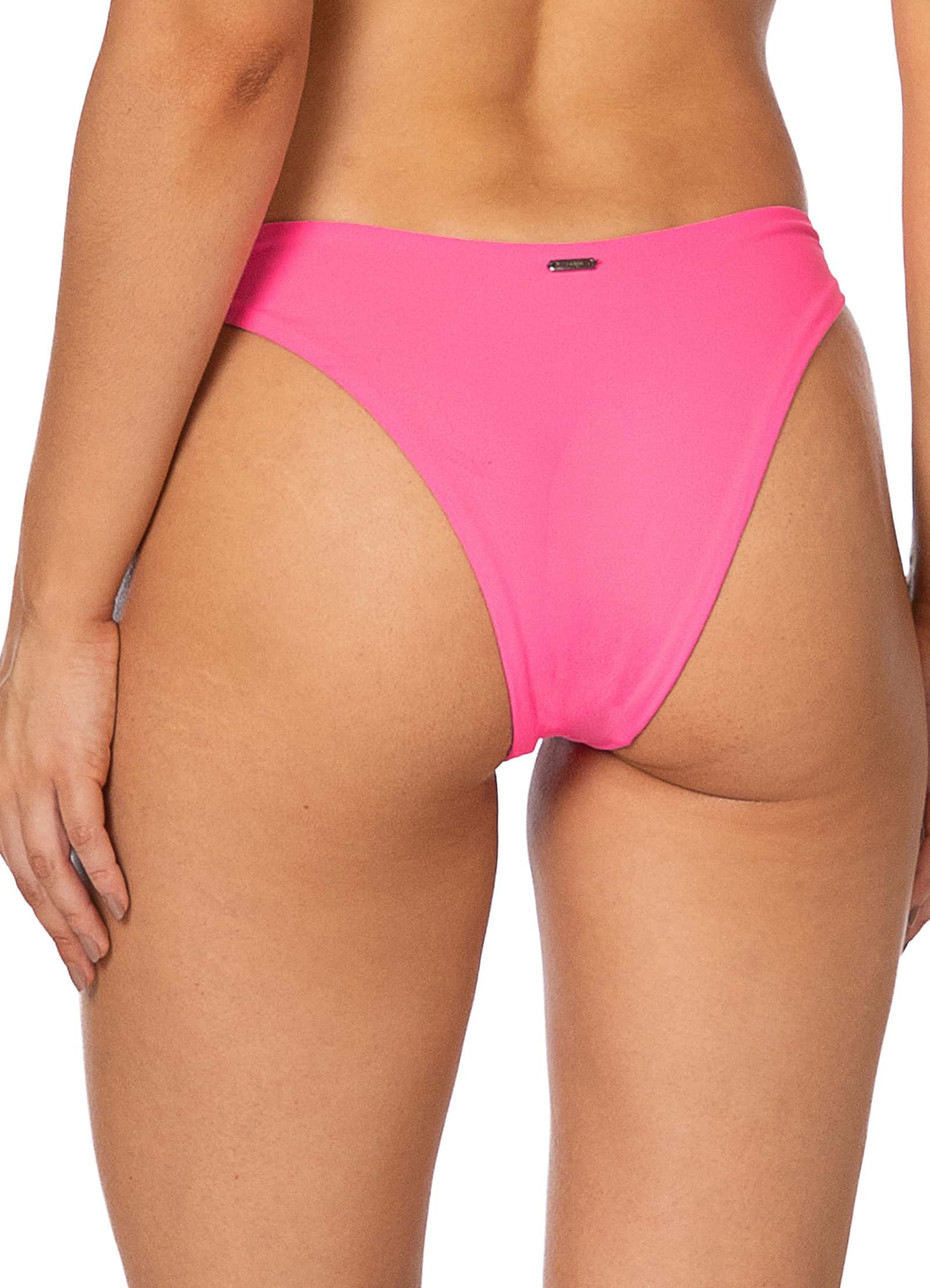 Maaji Red Camelia Splendour Regular Rise Thin Side Bikini Bottom - miniatura 3