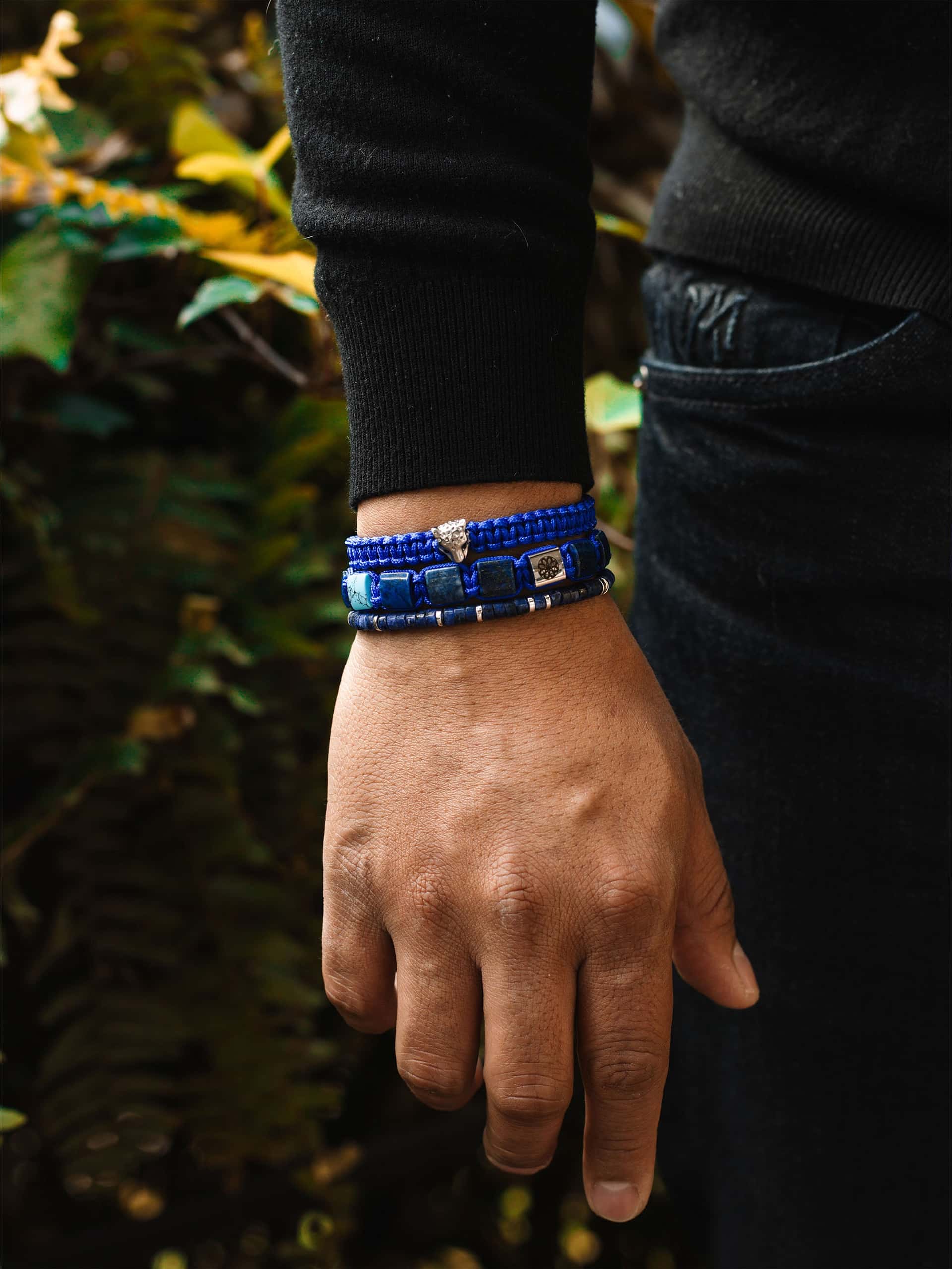 Brazalete Lapis Heishi 4mm - miniatura 2