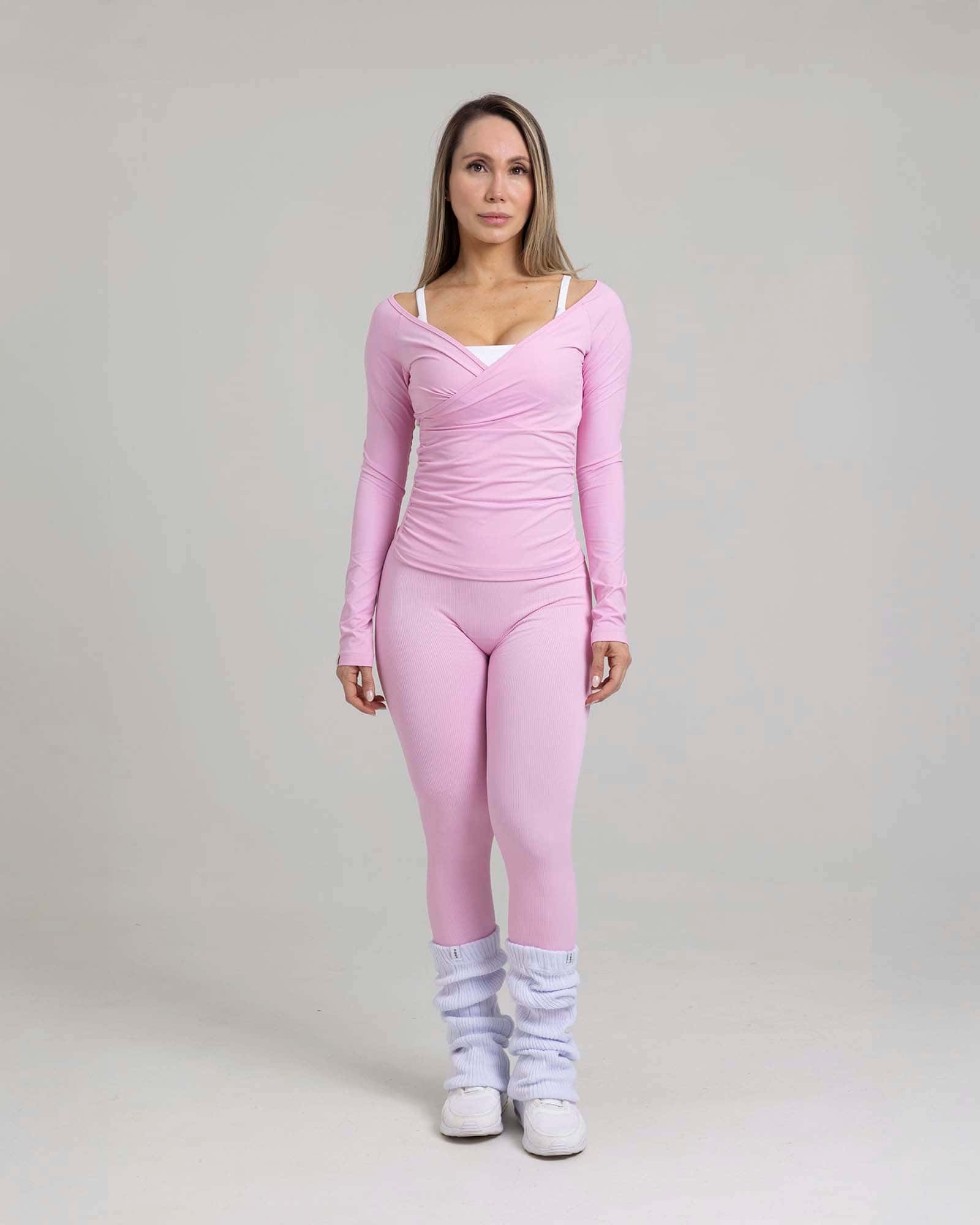 Leggings sculpt seamless rosado tropi FIBER