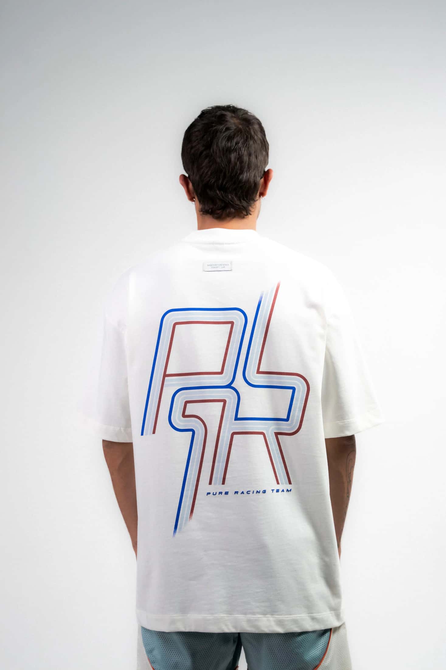 Overdrive Ivory Racing Lines T-Shirt - miniatura 3