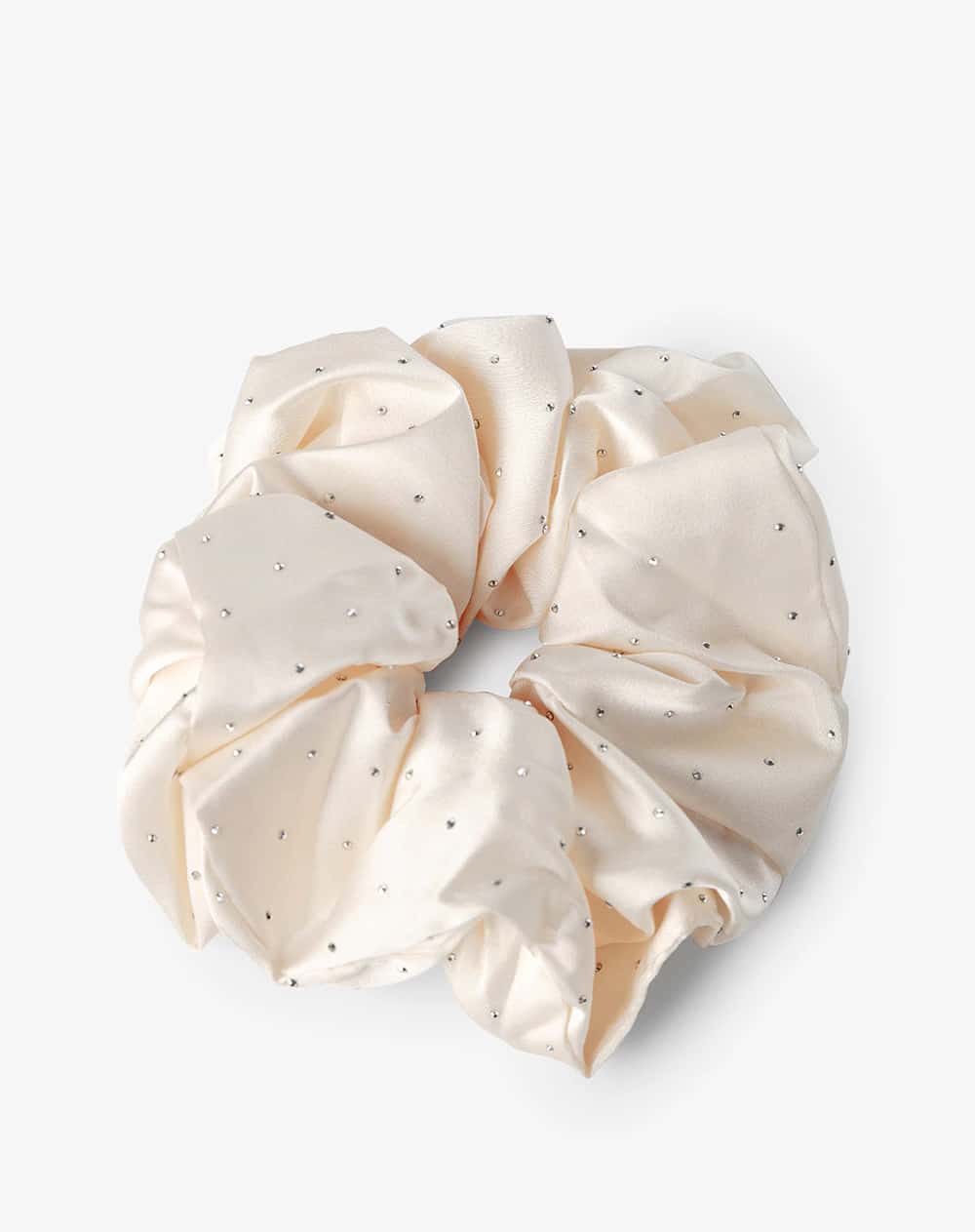 Scrunchie para el cabello beige mujer