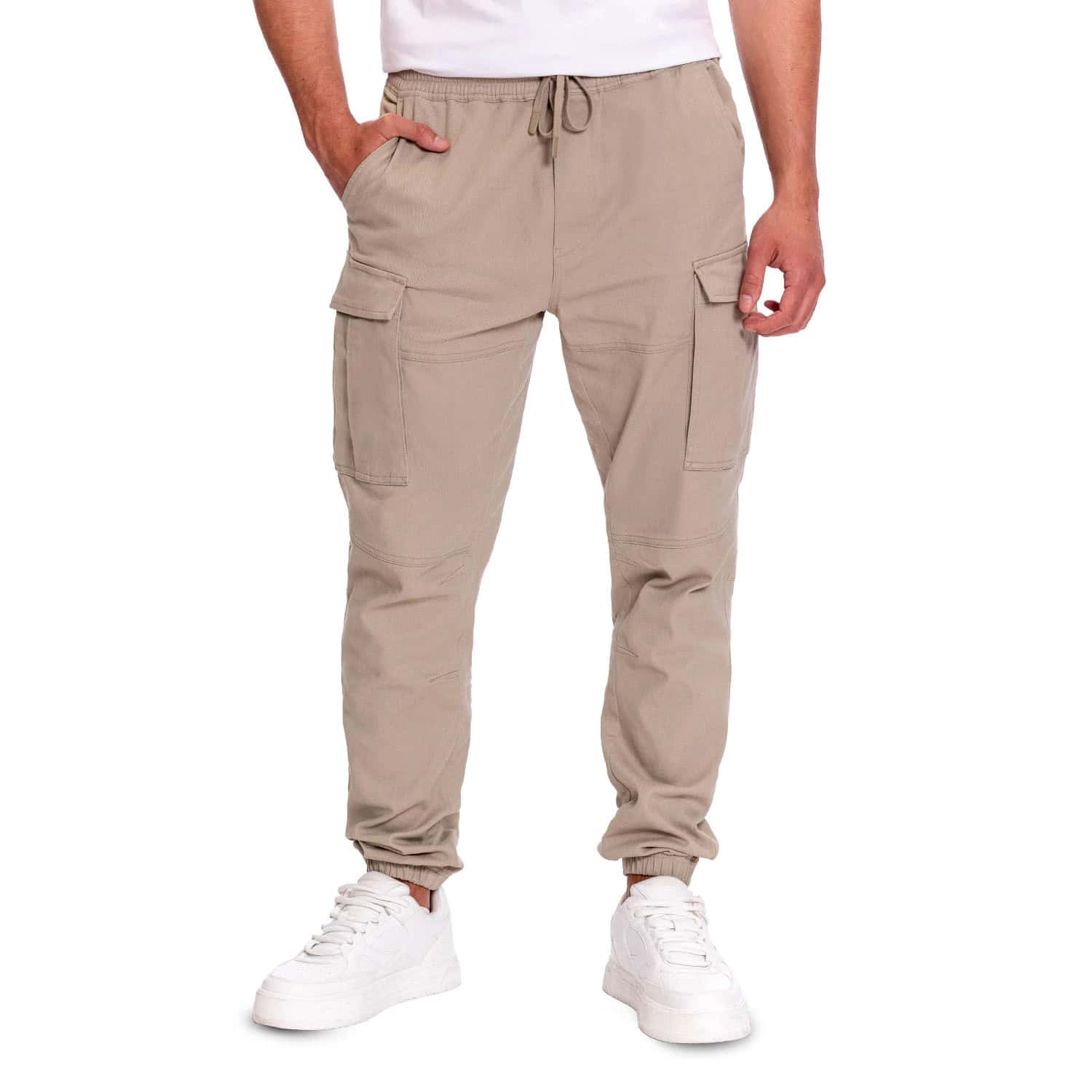 Pantalón Cargo para Hombre Karwi Beige