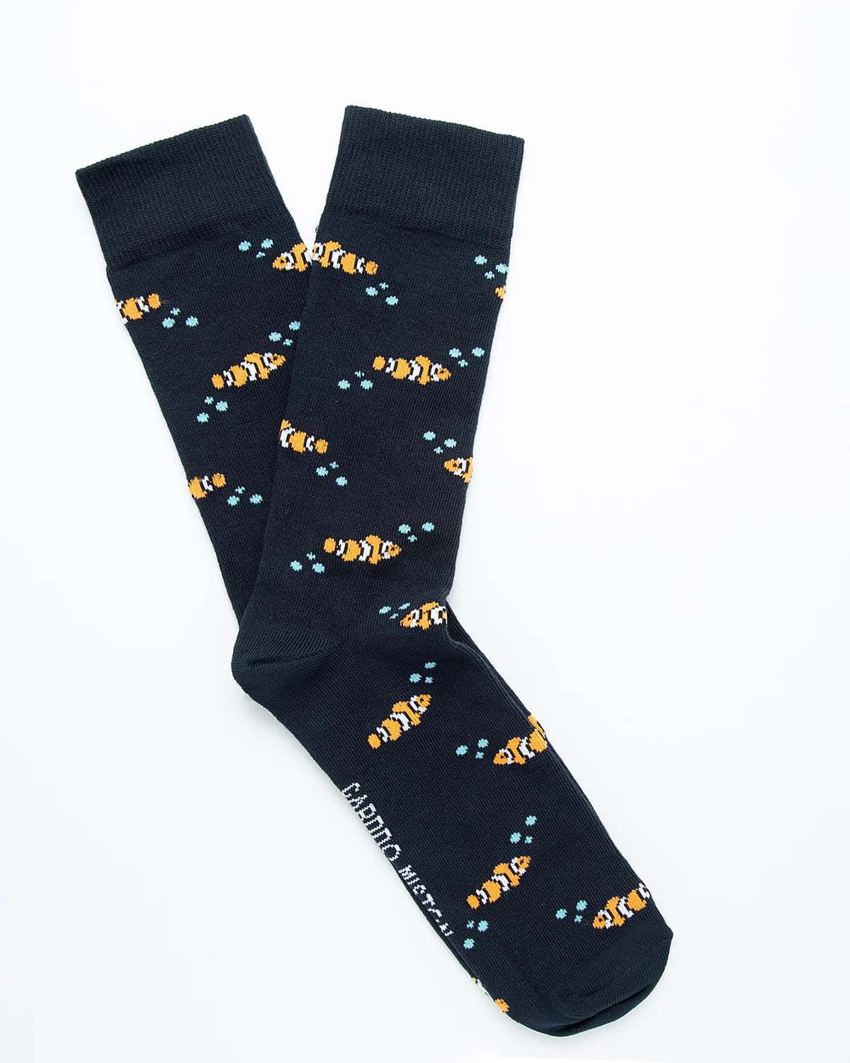 Medias Algodón Estampado Peces