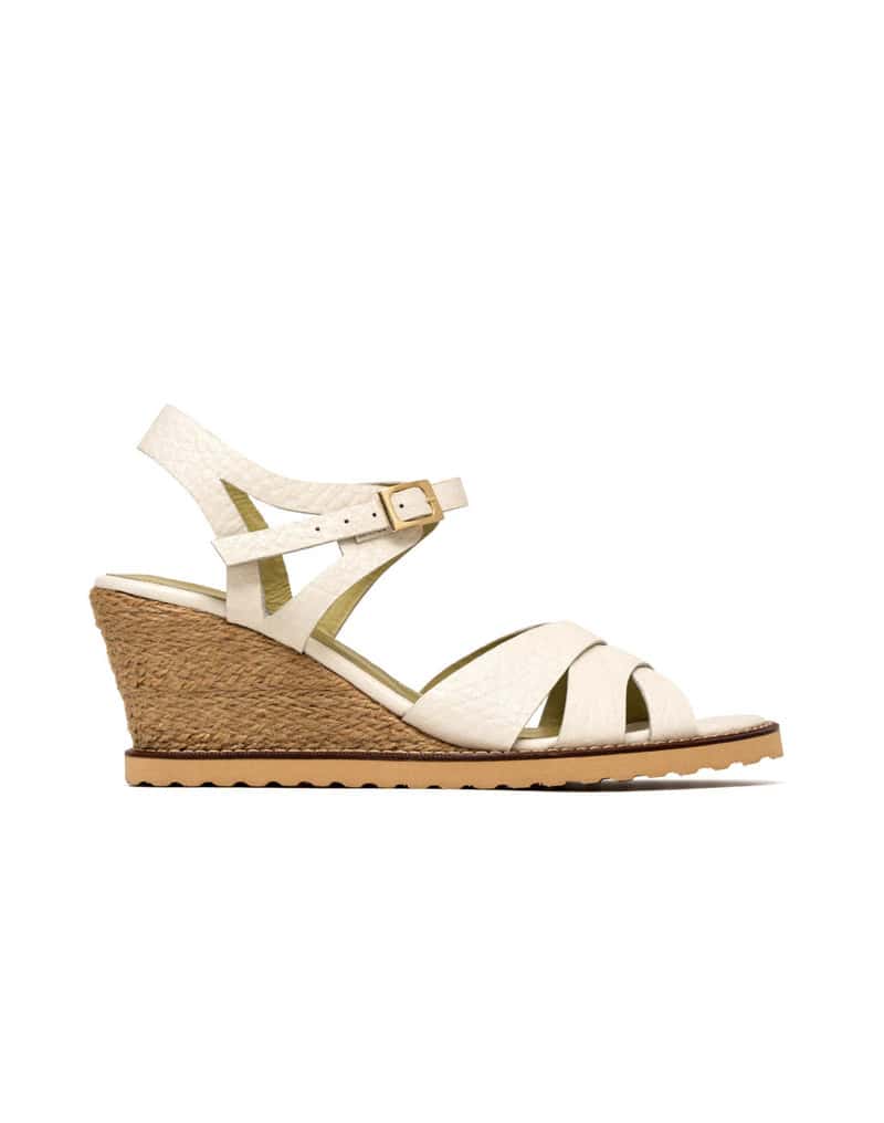Sandalia tacón de cuero REF PKT1583
