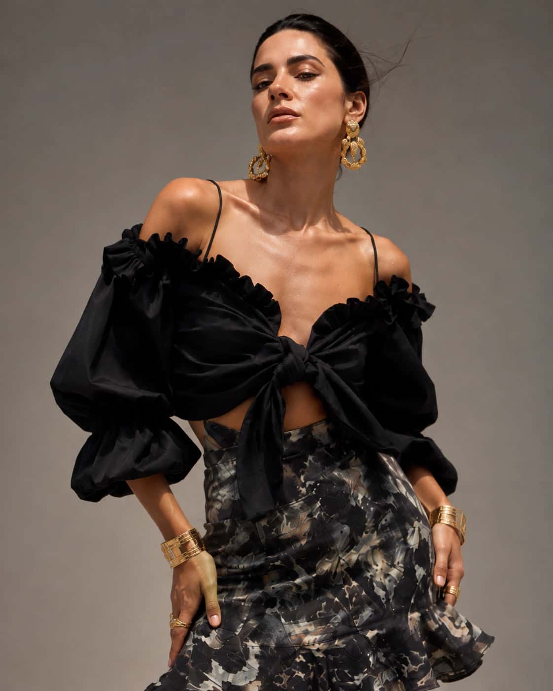 Crop Top Tuck Negro - miniatura 1
